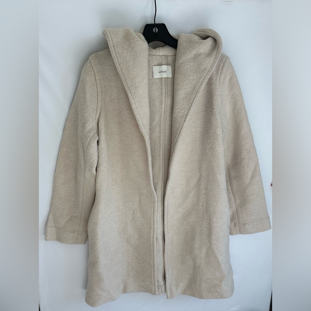 Aritzia Wilfred Women's Robe Merino Wool Ivory Size XS *read*